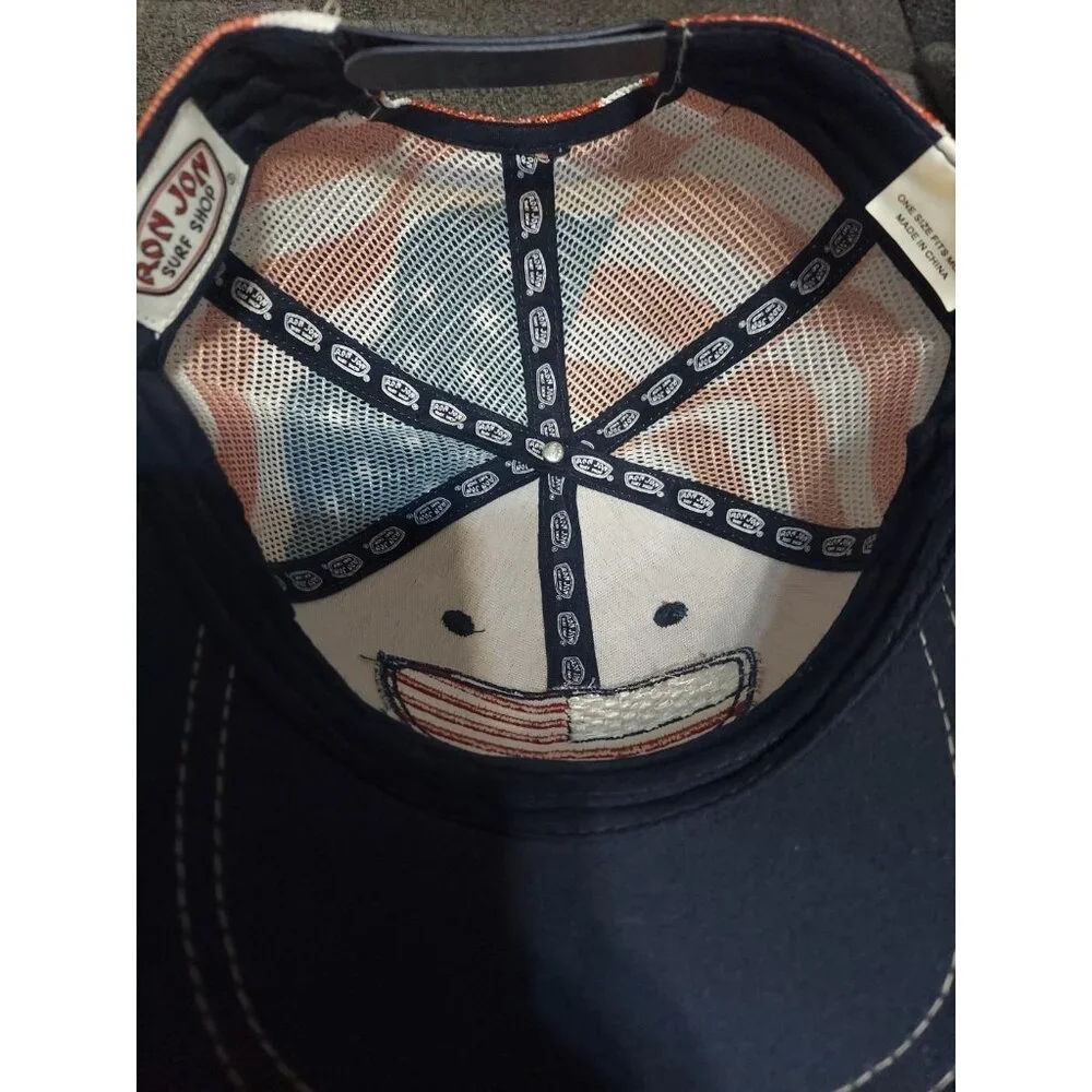 Ron Jon Surf Shop Mesh Trucker Snapback Hat Cap USA Outdoors Men Women 4th‎ July